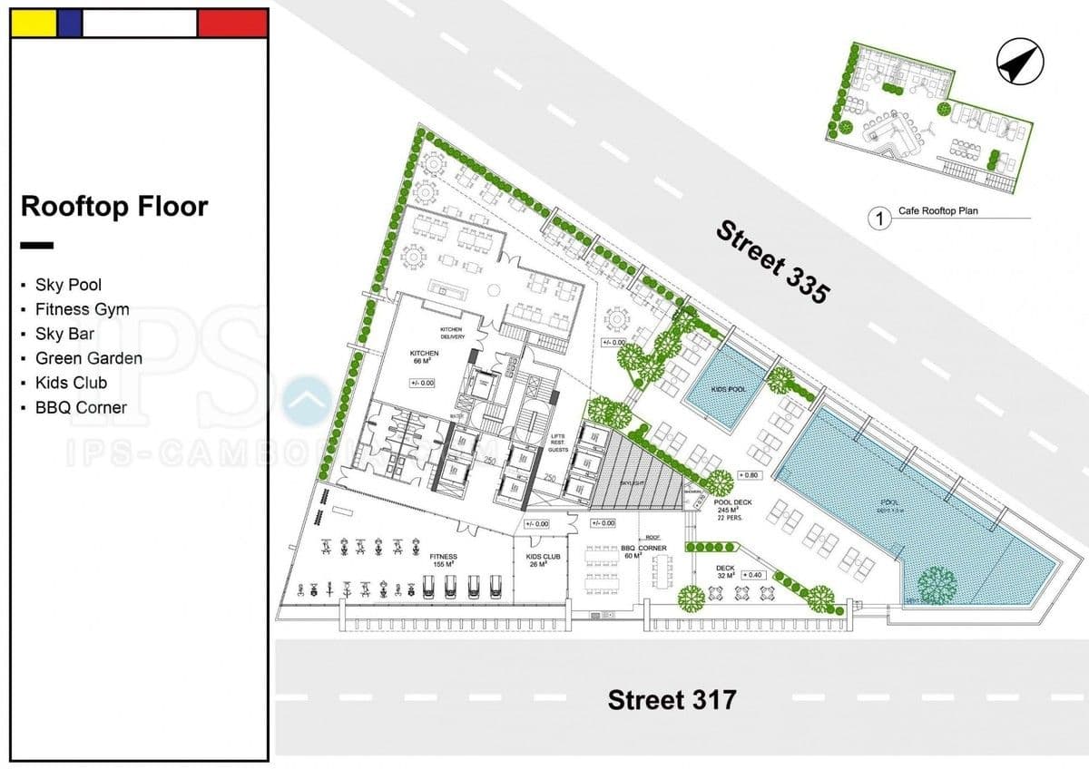 3 Office Sizes For Sale - Toul Kok, Phnom Penhの部屋
