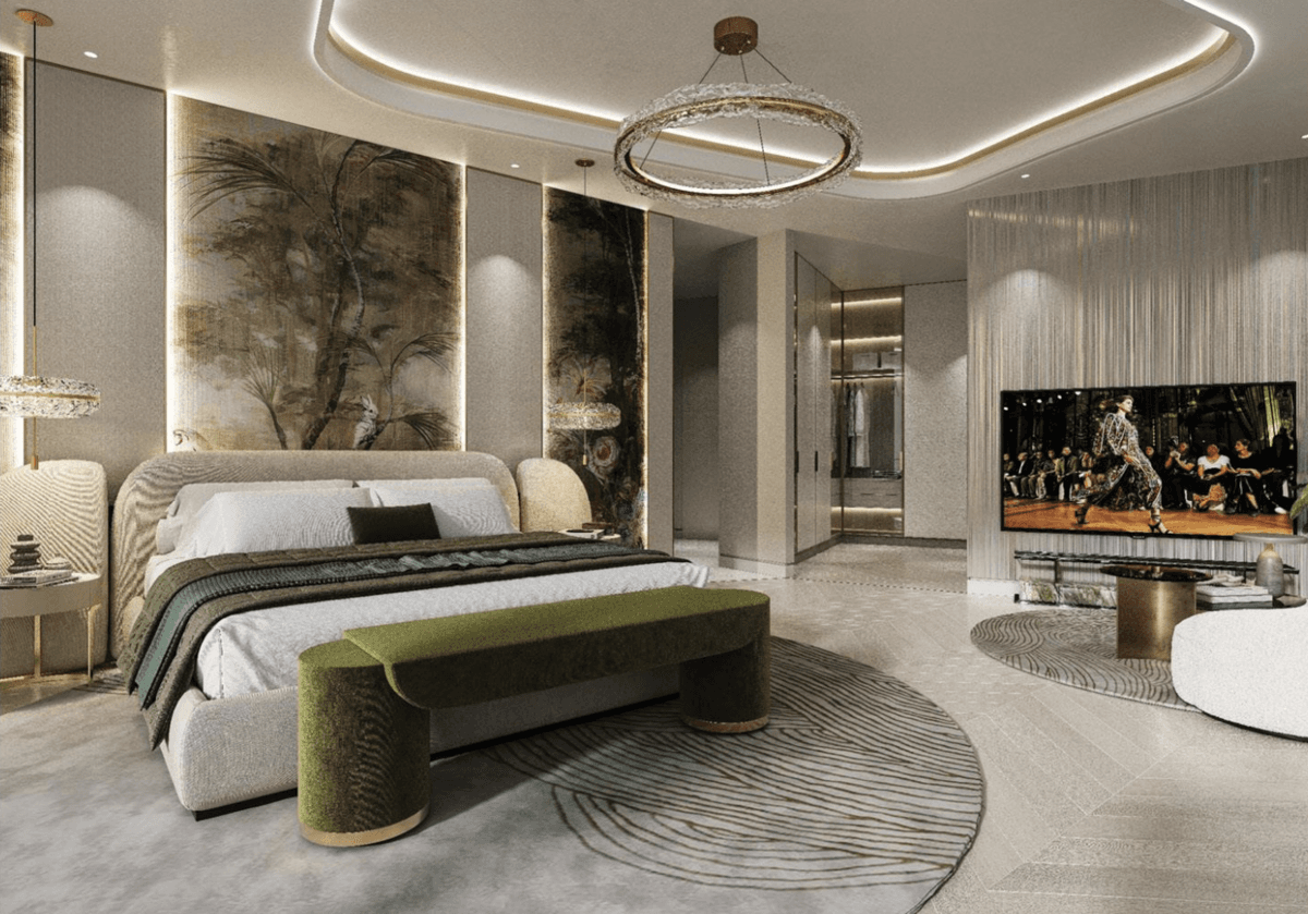 DAMAC Canal Crownの部屋