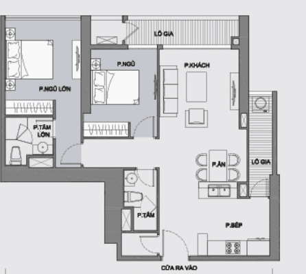 Vinhomes Central Park のType 6の間取り