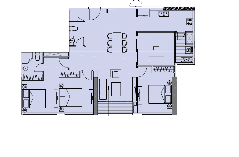 Vinhomes Central Park のType 12の間取り