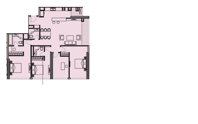 Vinhomes Central Park のType 14の間取り