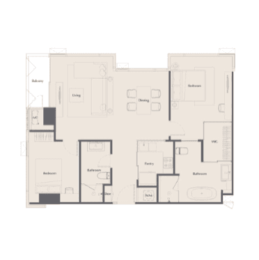 The Bangkok Thonglorの2Fの間取り