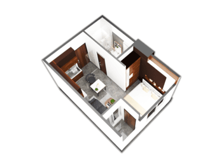 The Bliss ResidenceのType SCの間取り