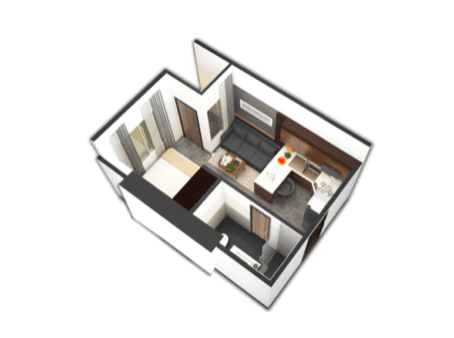 The Bliss ResidenceのType SDの間取り