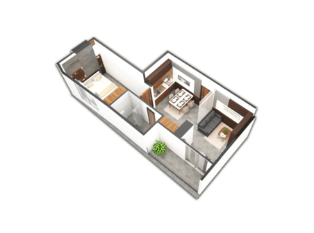 The Bliss ResidenceのType 1Bの間取り