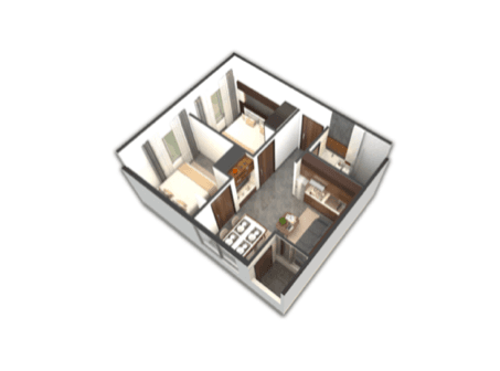 The Bliss ResidenceのType 2Bの間取り