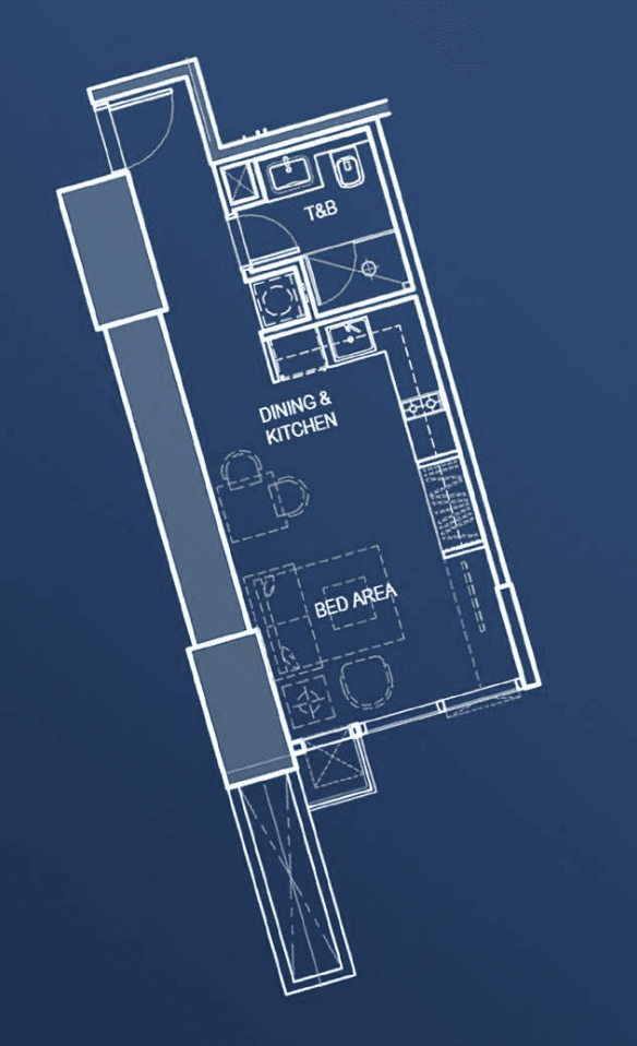IPI Center Done RockwellのStudioの間取り